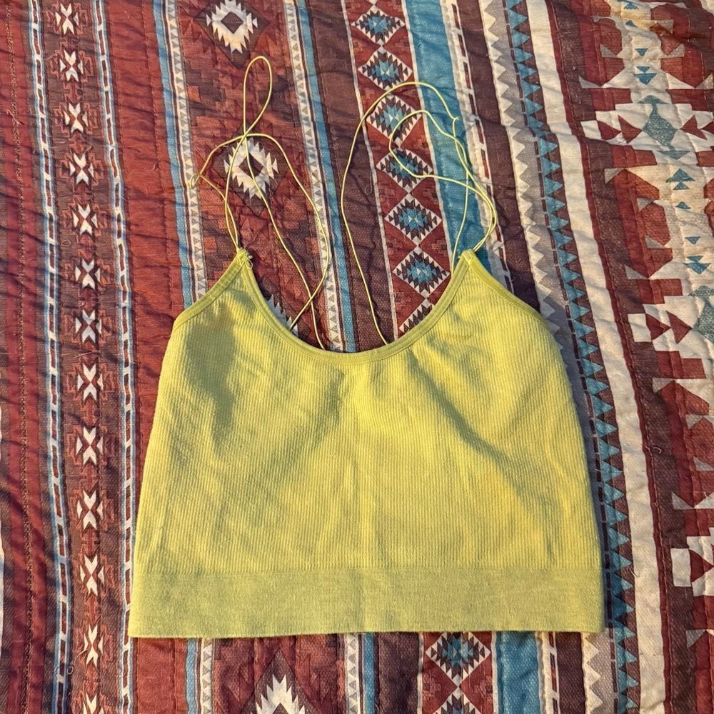 Urban Outfitters Out from under crop yellow size small